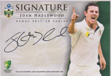 JOSH HAZLEWOOD Numbered Ashes 2017/18 Signature Card #AS-04