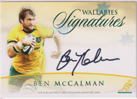 BEN McCALMAN - PROMO Wallabies Signature Card #WS-5