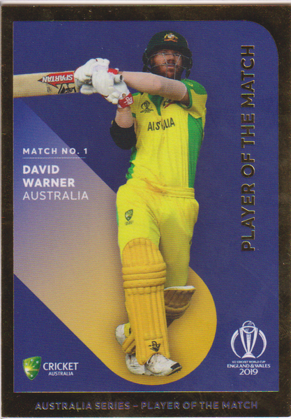 ICC 2019 World Cup Player of the Match No  1. DAVID WARNER