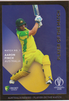 ICC 2019 World Cup Player of the Match 5 AARON FINCH