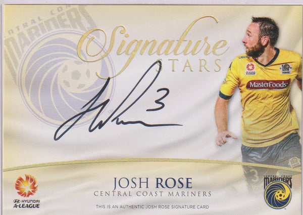 JOSH ROSE Signature Card #SS-05 with Redemption