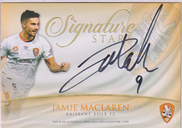 JAMIE MACLAREN Signature Card #SS-04 with redemption
