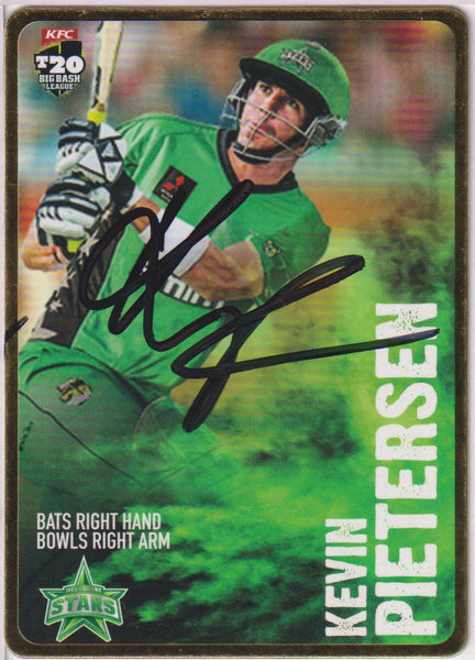 KEVIN PIETERSEN - Signed 2014-15 GOLD CARD #134