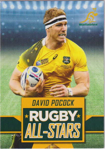 David Pococ Rugby Rugby All Stars DAVID POCOCK - RAS-03 – Dave and Jazzy's Collectables