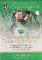 ADAM ZAMPA - Signature Card #ACS-07 - With redemption