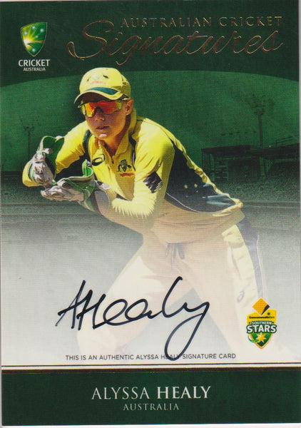 ALYSSA HEALY - No'd Signature Card #ACS-02 without redemption
