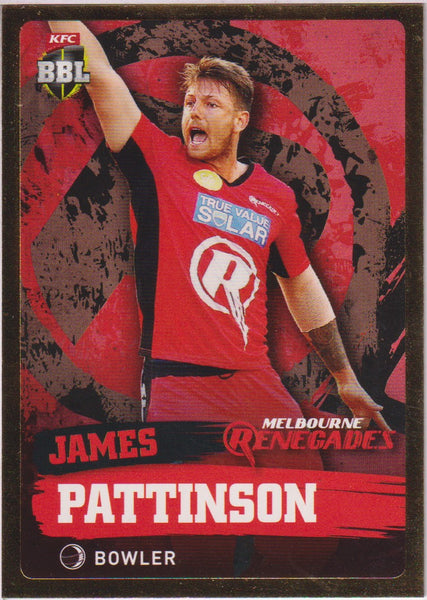 GOLD CARD #114 JAMES PATTINSON