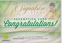 MATHEW LECKIE Signature Stars #SS-01 with redemption