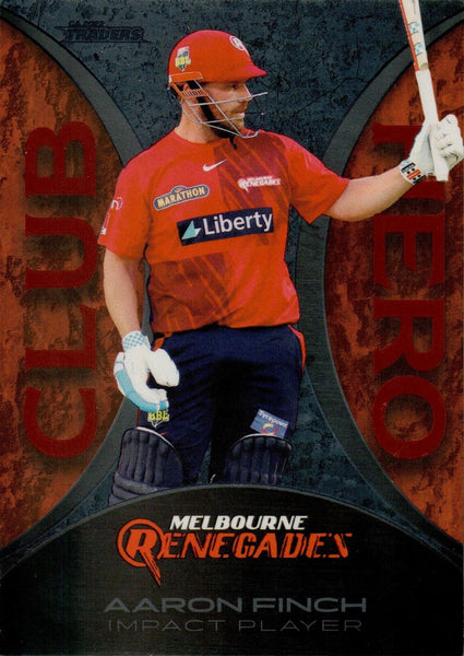 2022-23 Cricket Traders Club Heroes Parallel - CHP 14 - Aaron Finch - 32/70