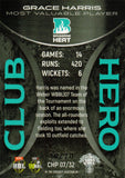 2022-23 Cricket Traders Club Heroes Parallel - CHP 07 - Grace Harris - 40/70