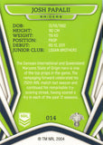 2023 NRL Titanium Common Card - 014 - Josh Papalii - Canberra Raiders
