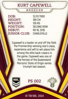 2023 NRL Titanium Pearl Silver - P002 - Kurt Capewell - Brisbane Broncos