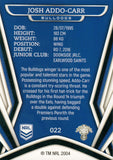 2023 NRL Titanium Common Card - 022 - Josh Addo-Carr - Canterbury-Bankstown Bulldogs