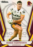 2023 NRL Titanium Pearl Silver - P005 - Herbie Farnworth - Brisbane Broncos