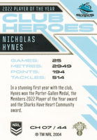 2023 NRL Titanium Club Heroes - Nicholas Hynes - CH 7 - Cronulla-Sutherland Sharks