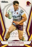 2023 NRL Titanium Pearl Silver - P009 - Kotoni Staggs - Brisbane Broncos