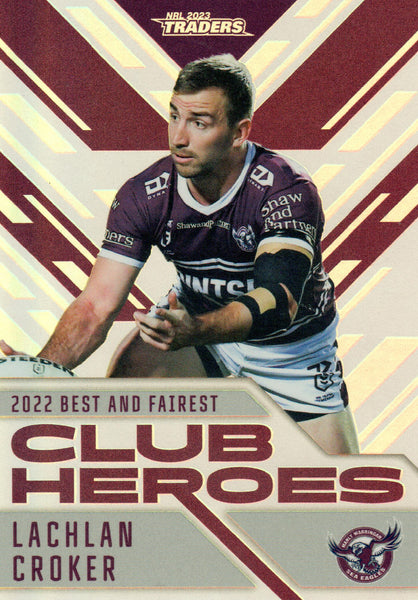 2023 NRL Titanium Club Heroes - Lachlan Croker  - CH 11 - Manly-Warringah Sea Eagles