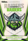 2023 NRL Titanium Pearl Silver - P011 - Canberra Raiders Checklist - Canberra Raiders