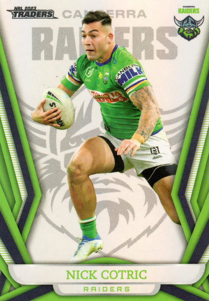 2023 NRL Titanium Pearl Silver - P012 - Nick Cotric - Canberra Raiders