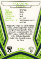 2023 NRL Titanium Pearl Silver - P012 - Nick Cotric - Canberra Raiders