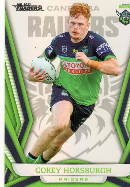 2023 NRL Titanium Pearl Silver - P013 - Corey Horsburgh - Canberra Raiders