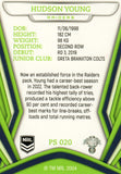 2023 NRL Titanium Pearl Silver - P020 - Hudson Young - Canberra Raiders