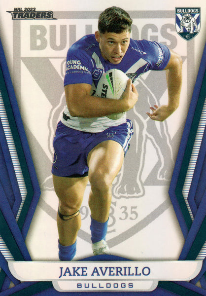 2023 NRL Titanium Pearl Silver - P023 - Jake Averillo - Canterbury-Bankstown Bulldogs