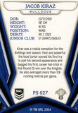 2023 NRL Titanium Pearl Silver - P027 - Jacob Kiraz - Canterbury-Bankstown Bulldogs