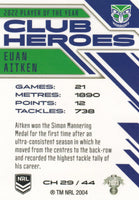 2023 NRL Titanium Club Heroes - Euan Aitken - CH 29 - New Zealand Warriors