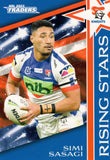 2023 NRL Titanium Rising Stars - RS 23 - Simi Sasagi - Newcastle Knights