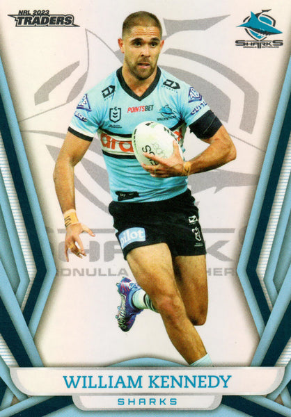 2023 NRL Titanium Pearl Silver - P035 - William Kennedy - Cronulla-Sutherland Sharks