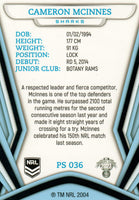 2023 NRL Titanium Pearl Silver - P036 - Cameron McInnes - Cronulla-Sutherland Sharks