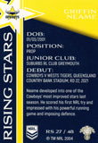 2023 NRL Titanium Rising Stars - RS 27 - Griffin Neame - North Queensland Cowboys