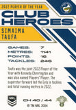 2023 NRL Titanium Club Heroes - Simaima Taufa - CH 40 - Parramatta Eels