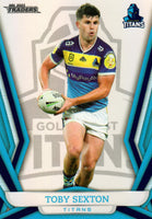 2023 NRL Titanium Pearl Silver - P050 - Toby Sexton - Gold Coast Titans