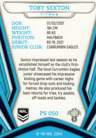 2023 NRL Titanium Pearl Silver - P050 - Toby Sexton - Gold Coast Titans