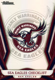 2023 NRL Titanium Pearl Silver - P051 - Manly-Warringah Sea Eagles Checklist - Manly-Warringah Sea Eagles