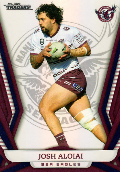 2023 NRL Titanium Pearl Silver - P052 - Josh Aloiai - Manly-Warringah Sea Eagles