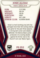 2023 NRL Titanium Pearl Silver - P052 - Josh Aloiai - Manly-Warringah Sea Eagles