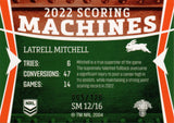 2023 NRL Titanium Scoring Machines - SM 12 - Latrell Mitchell - South Sydney Rabbitohs 5/120