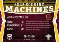 2023 NRL Titanium Scoring Machines - SM 1 - Adam Reynolds - Brisbane Broncos 11/120