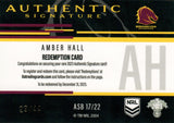 2023 NRL Titanium Authentics Signature Black - ASB 17 - Amber Hall - 29/44