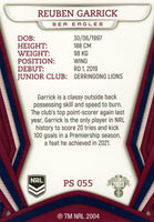 2023 NRL Titanium Pearl Silver - P055 - Reuben Garrick - Manly-Warringah Sea Eagles