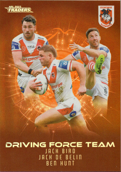 2023 NRL Titanium CASE CARD Driving Force Team - DFP 13 - St. George-Illawarra Dragons - 37/45