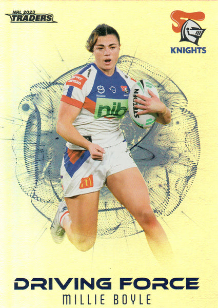 2023 NRL Titanium Driving Force - Millie Boyle - DF 55 - Newcastle Knights