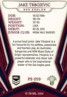 2023 NRL Titanium Pearl Silver - P059 - Jake Trbojevic - Manly-Warringah Sea Eagles