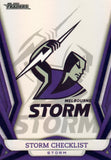 2023 NRL Titanium Pearl Silver - P061 - Melbourne Storm Checklist - Melbourne Storm