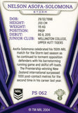 2023 NRL Titanium Pearl Silver - P062 - Nelson Asofa-Solomona - Melbourne Storm