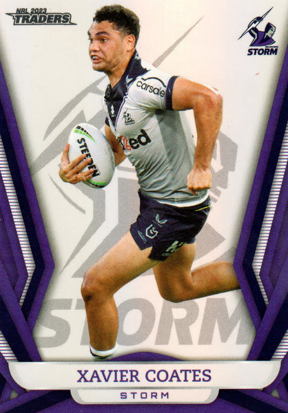 2023 NRL Titanium Pearl Silver - P063 - Xavier Coates - Melbourne Storm