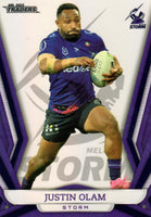 2023 NRL Titanium Pearl Silver - P069 - Justin Olam - Melbourne Storm